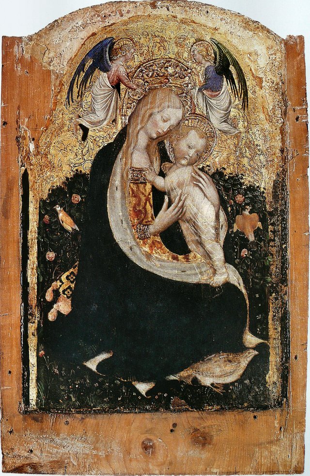 Madonna of the Quail by Pisanello