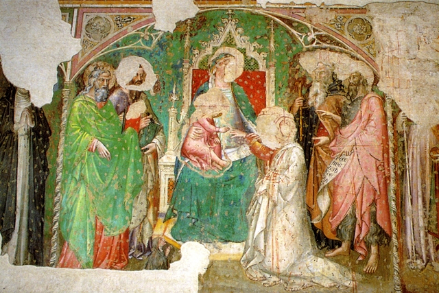 Mystical marriage of Saint Catherine by Spinello Aretino