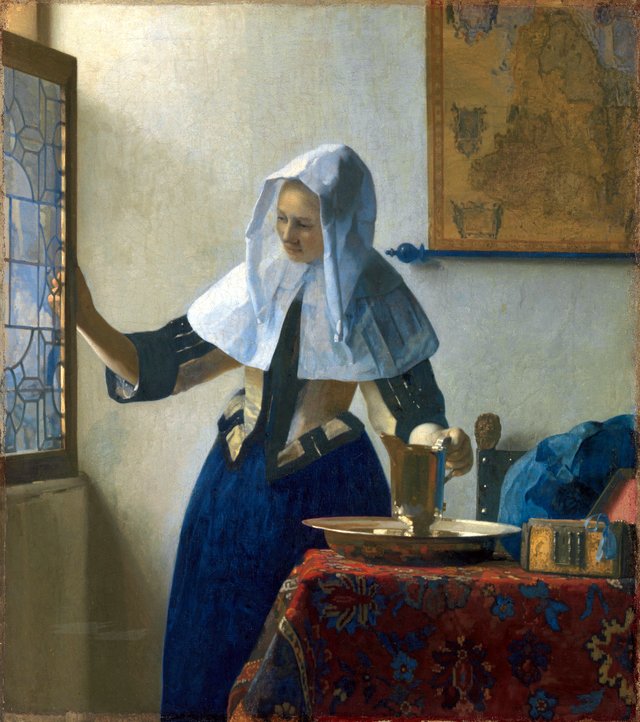 Woman with a Water Jug by Johannes Vermeer