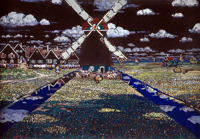Windmill in Holland by Wassily Kandinsky
