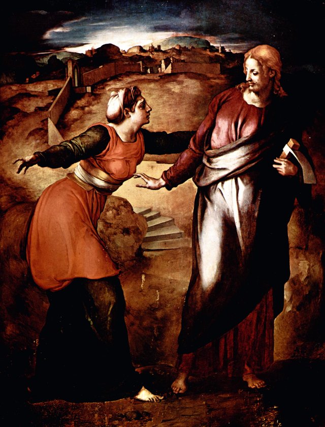 Noli me tangere by Michelangelo