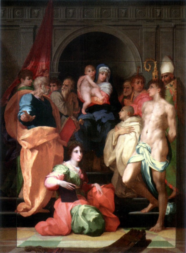 Sacred conversation by Rosso Fiorentino