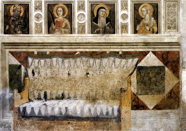 Painted architecture by Pietro Lorenzetti