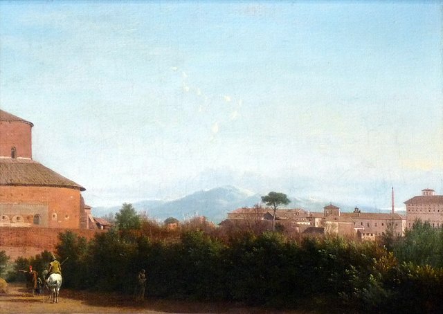 Landscape with a view of Rome, as seen from the garden of the Villa Celimontana by Frederik de Moucheron