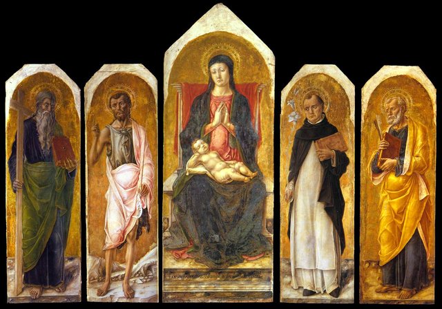 Polyptych with saints by Bartolomeo Vivarini