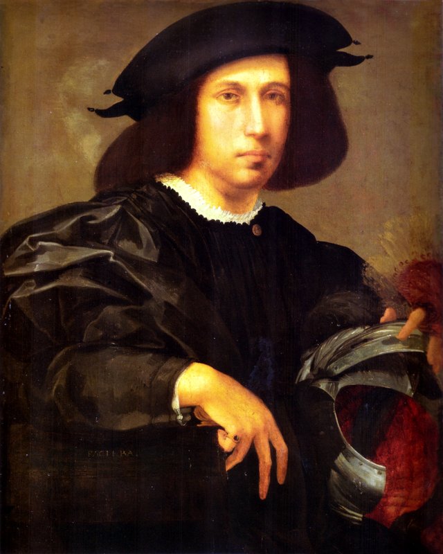 portrait of man with a Helmet by Rosso Fiorentino