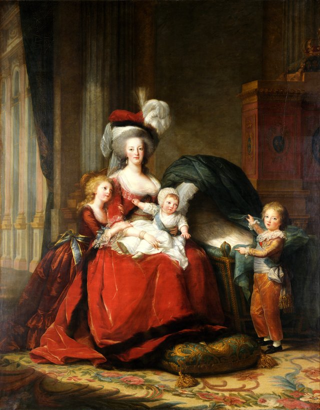 Marie Antoinette and Her Children by Élisabeth Louise Vigée Le Brun