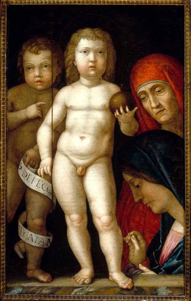 Madonna and Child with Saints by Andrea Mantegna