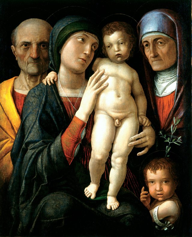 Holy Family with St. Elizabeth and St. John the Baptist as a Child by Andrea Mantegna