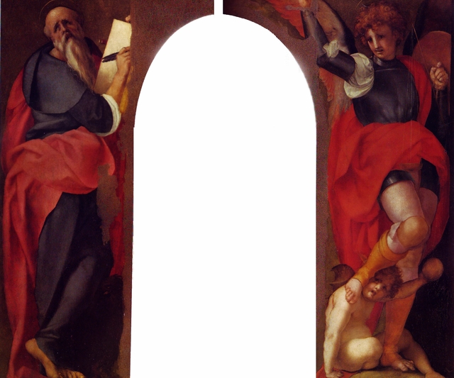 Saint John the Evangelist and the Archangel Michael by Pontormo