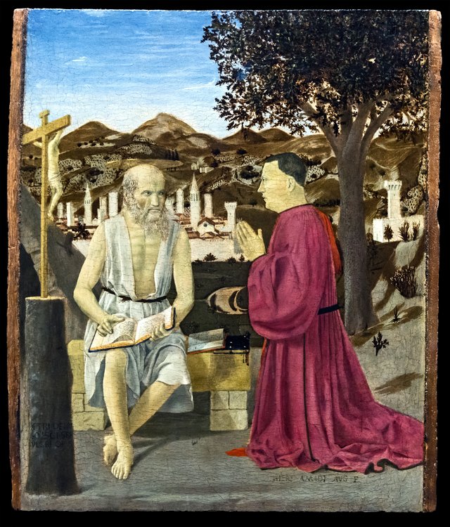 Saint Jerome and a Donor by Piero della Francesca