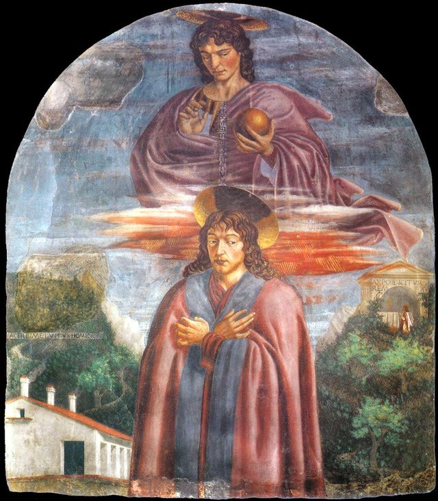 Saint Julian and the Redeemer by Andrea del Castagno