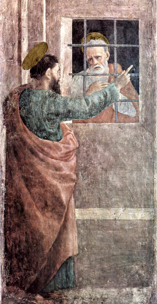 St Paul Visits St Peter in Prison by Filippino Lippi