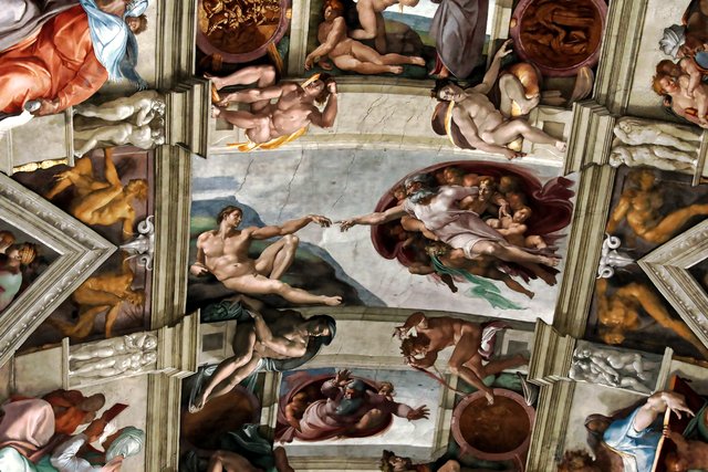 The Separation of the Earth and Waters by Michelangelo