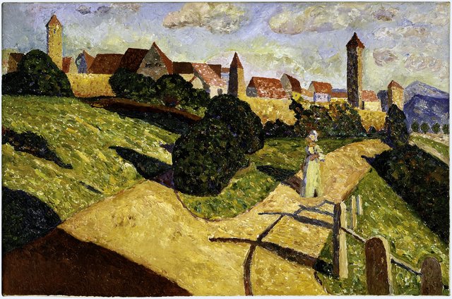 Old Town II by Wassily Kandinsky