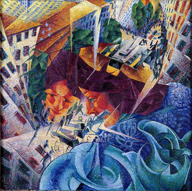 Visioni simultanee, 1912 by Umberto Boccioni