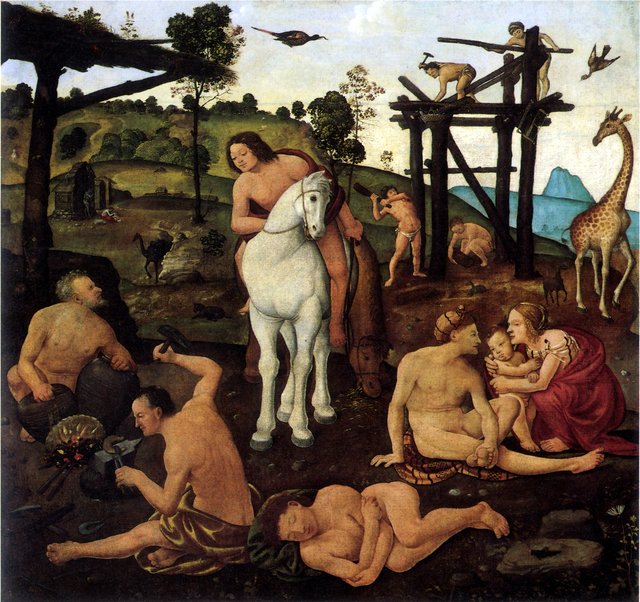 Vulcan and Aeolus by Piero di Cosimo by Piero di Cosimo