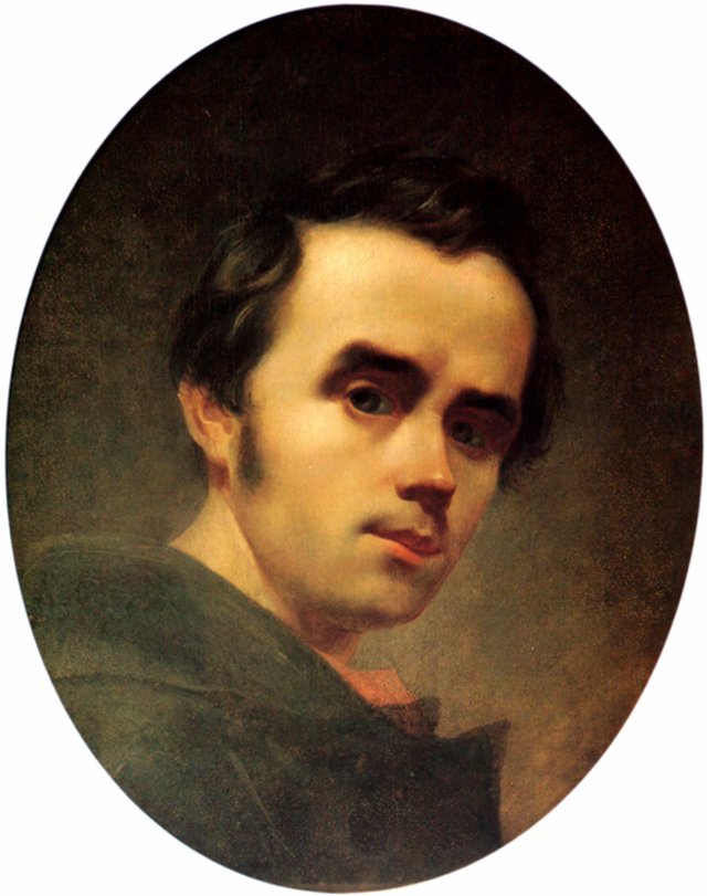 Self-portrait of Shevchenko (winter 1840/1841) by Taras Shevchenko