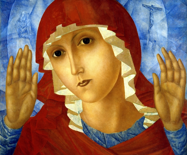 The Mother of God of Tenderness Towards Evil Hearts by Kuzma Petrov-Vodkin