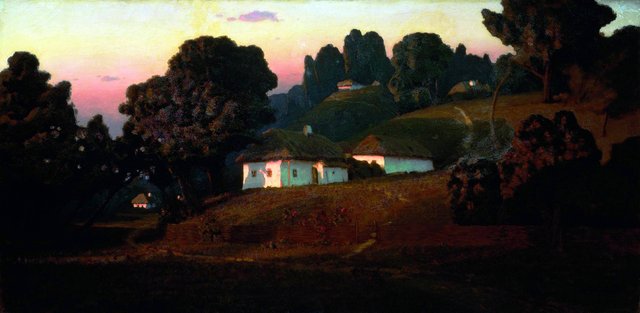Evening in Ukraine by Arkhip Kuindzhi