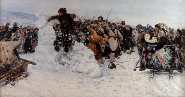 Taking a Snow Town by Vasily Surikov