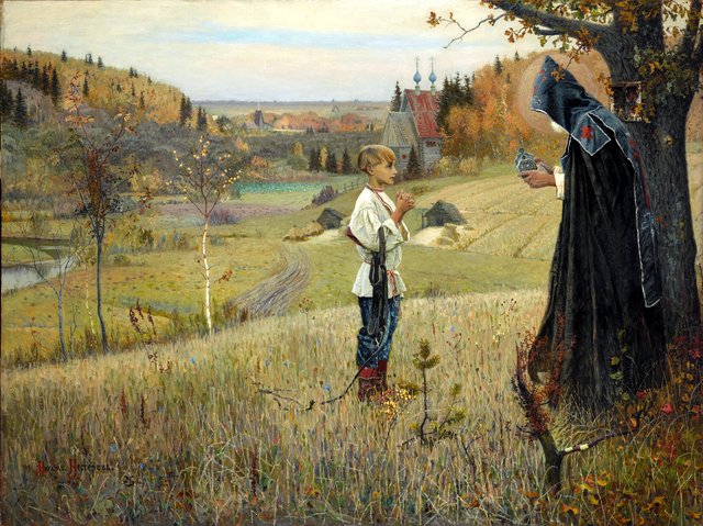 The Vision to the Youth Bartholomew by Mikhail Nesterov
