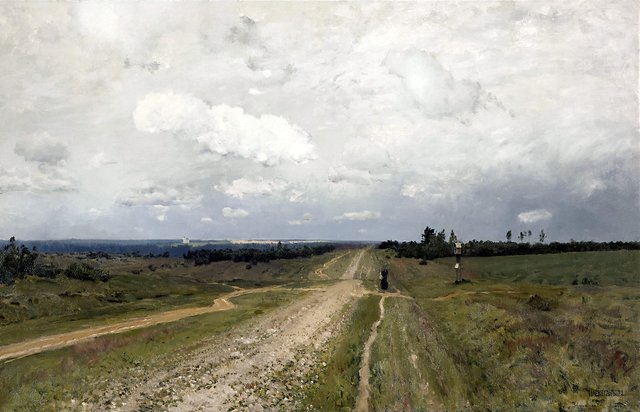 The Vladimirka by Isaac Levitan