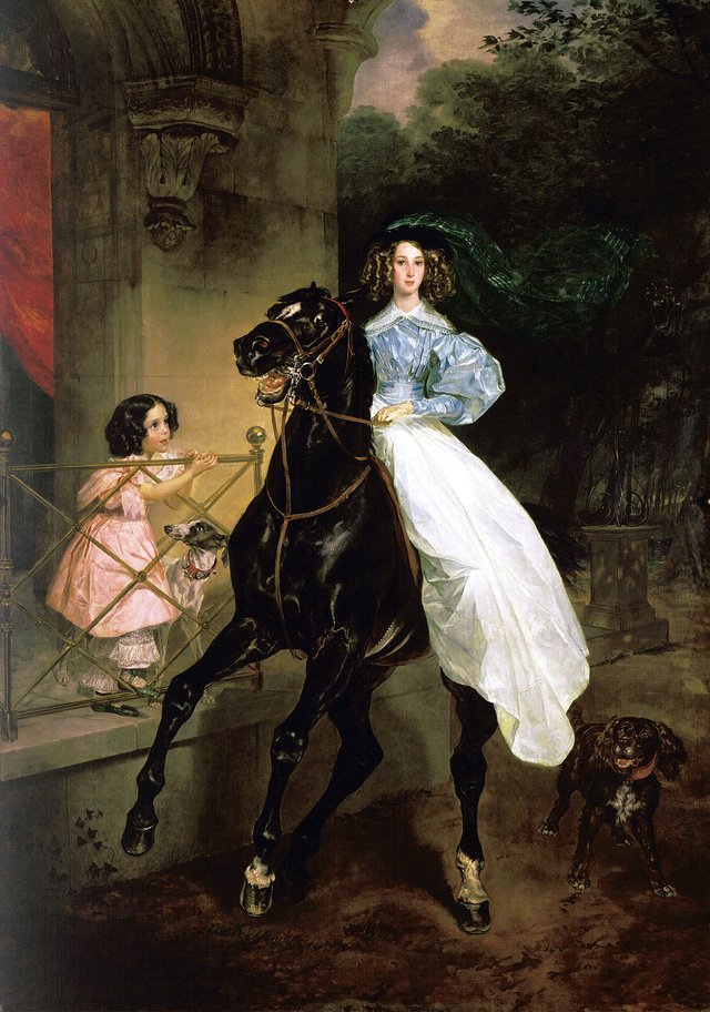 Horsewoman by Karl Bryullov