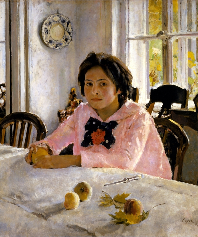 Girl with peaches by Valentin Serov