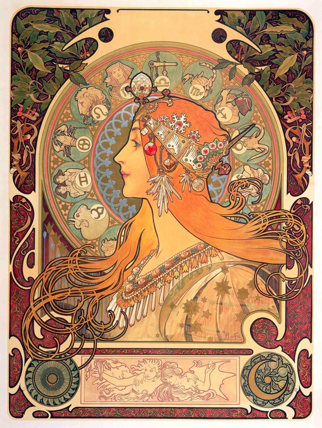 Zodiac by Alphonse Mucha
