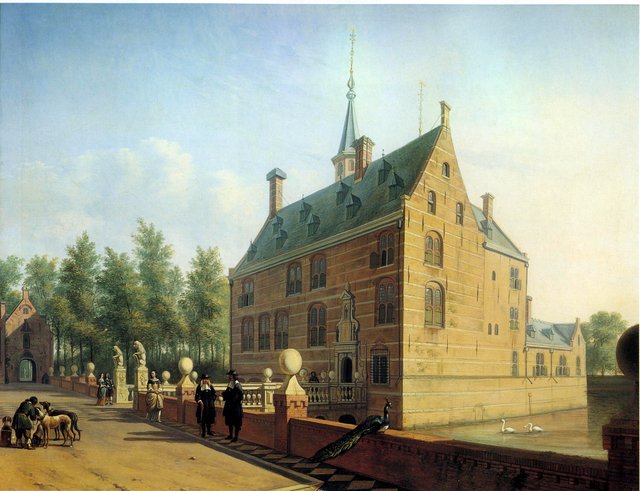 The Castle of Heemstede, Holland by Gerrit Adriaenszoon Berckheyde