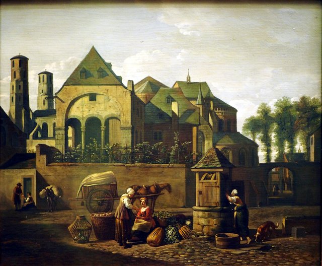 View of the Church of St. Maria im Kapitol, Cologne by Gerrit Adriaenszoon Berckheyde