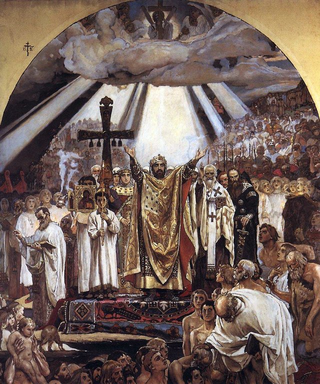 Christianization of Rus by Viktor Vasnetsov