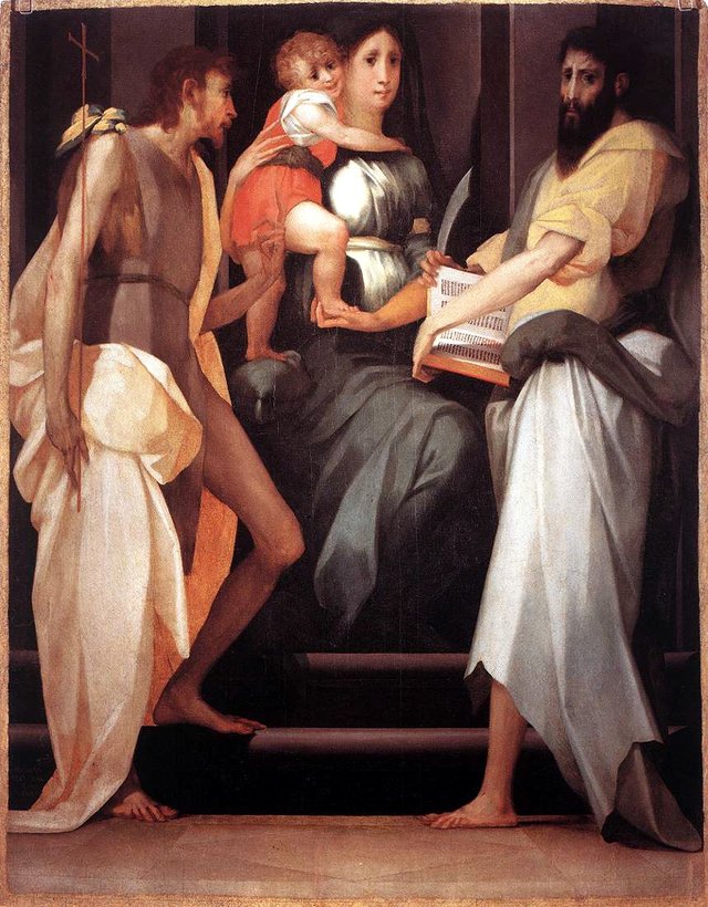 Madonna between Two Saints by Rosso Fiorentino