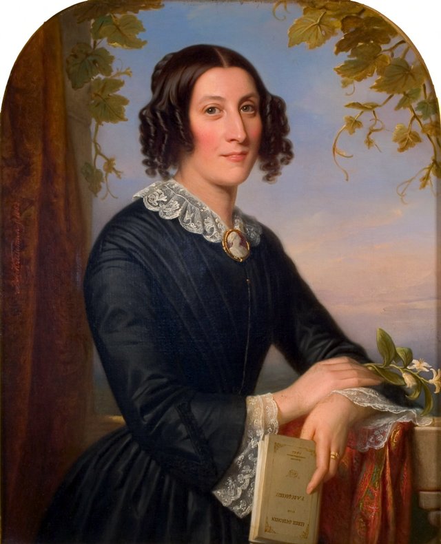 Portrait of Henriette Elisabeth Jacqueline Bienfait (1824-1859). by Jan Adam Kruseman