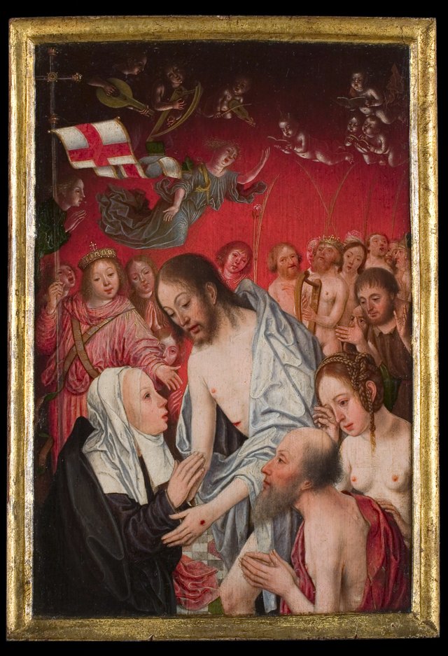 Wing of a Diptych with the Apparition van Christ before Mary by Jan Mostaert