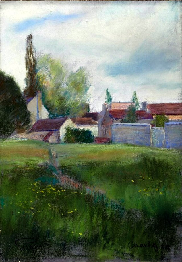 Village near Chantilly by Prince Eugen, Duke of Närke