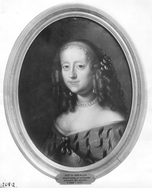 Sofia Amalia, 1628-1685, prinsessa av Braunschweig-Lüneburg, drottning av Danmark by Abraham Wuchters
