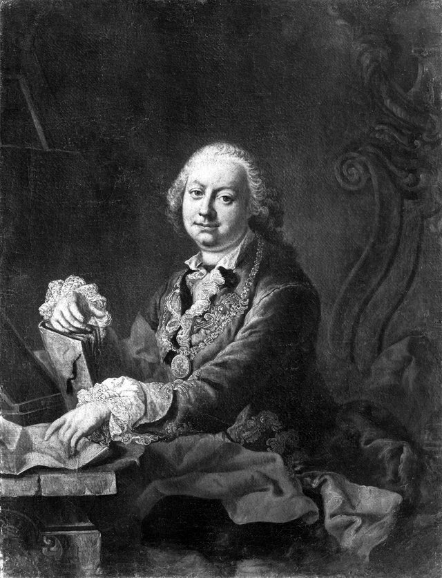 Martin van Meytens t.Y (1695-1770), the imperial court painter, academy director in Vienna by Martin van Meytens