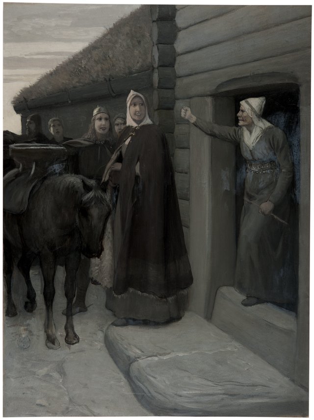Illustration for Njal’s Saga by August Malmström