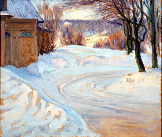 The Lane. Winter Scene by Prince Eugen, Duke of Närke