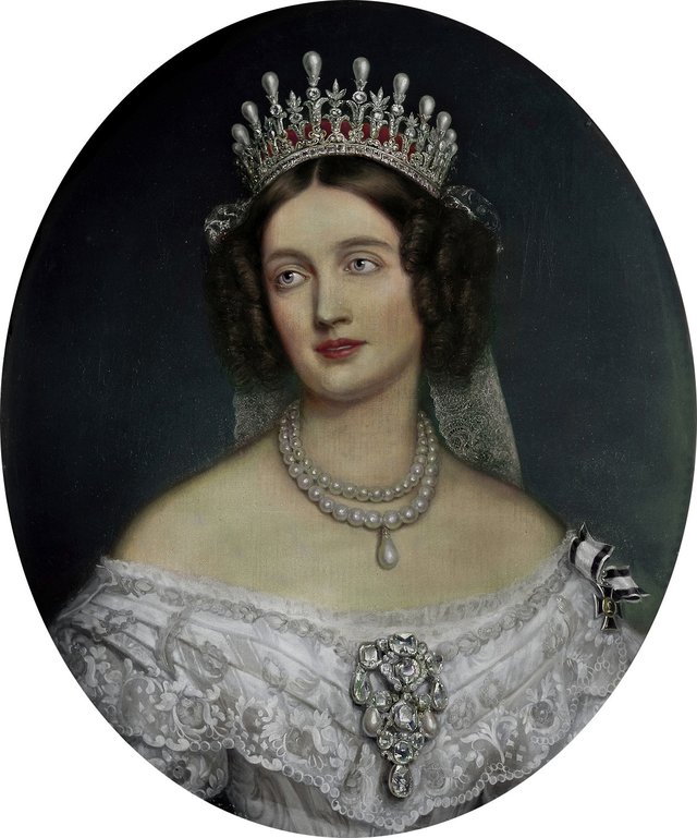 Elisabeth (1801-1873), Queen of Prussia, born Princess of Bavaria, consort to King Frederick William IV by Joseph Karl Stieler
