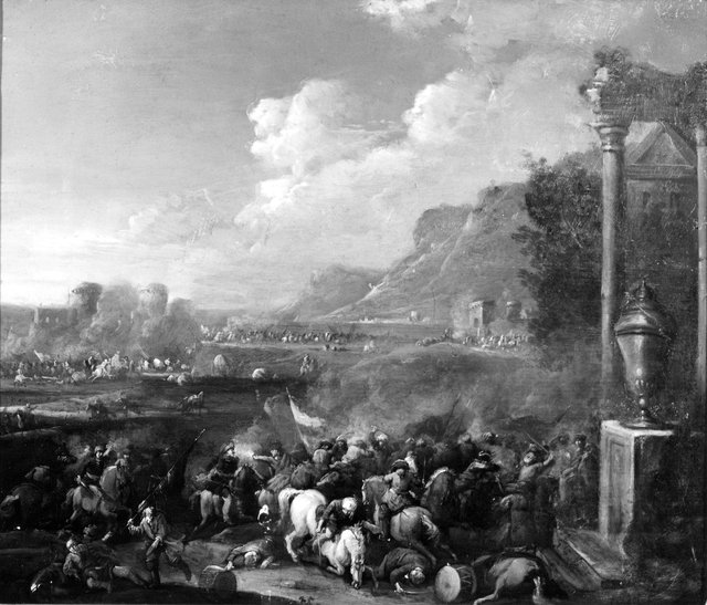 Cavalry Battle Between Turks and Austrians by Karel Breydel
