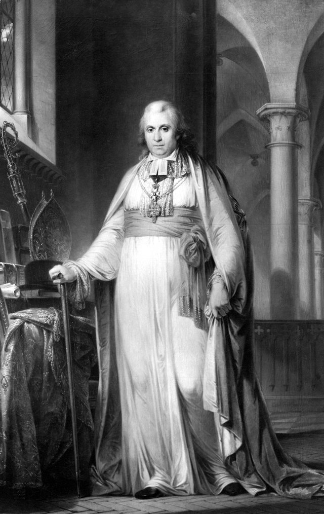 Jacob Axelsson Lindblom (1746-1819), archbishop, professor, married to 1. Gunilla Margareta Fondin, 2. Sofia Ulrika Söderberg by Carl Frederik von Breda