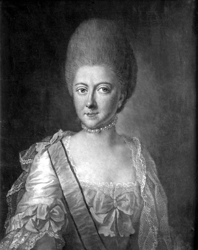 Augusta Dorotea, 1749-1810, Princess of Brunswick by Anna Rosina de Gasc