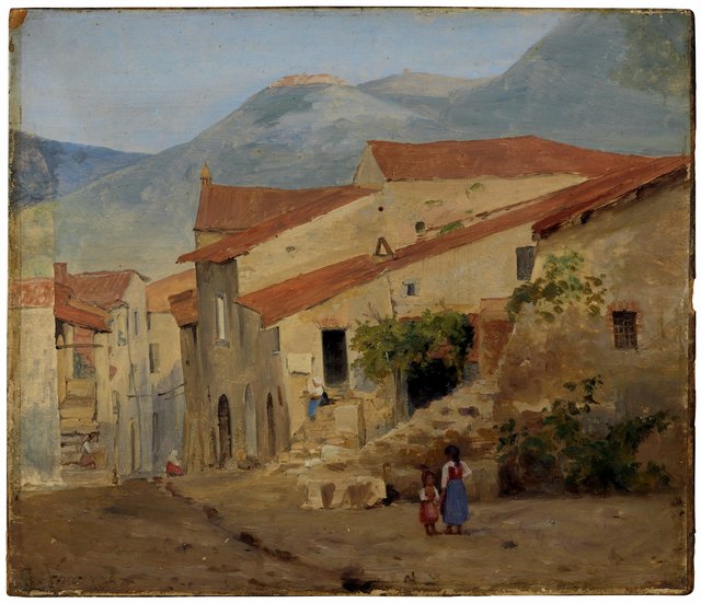 Village Street in the Sabine Mountains by Jørgen Sonne