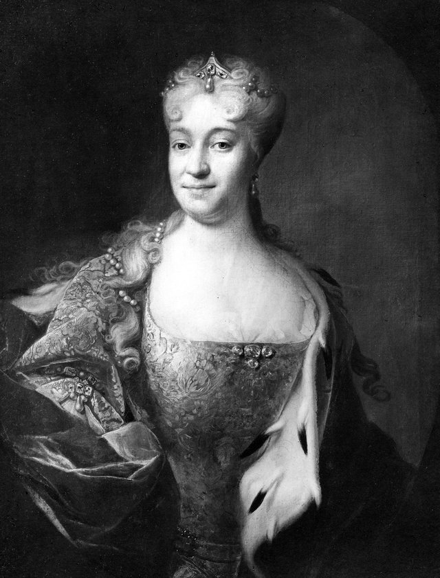 Gustava Karolina, 1694-1748, hertiginna av Mecklenburg-Strelitz hertiginna av Meckle by Johann Salomon Wahl