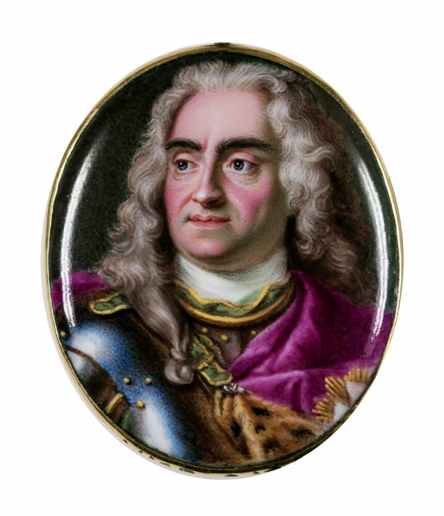 August II den starke (1670-1733), kurfurste av Sachsen, kung av Polen by Charles Boit