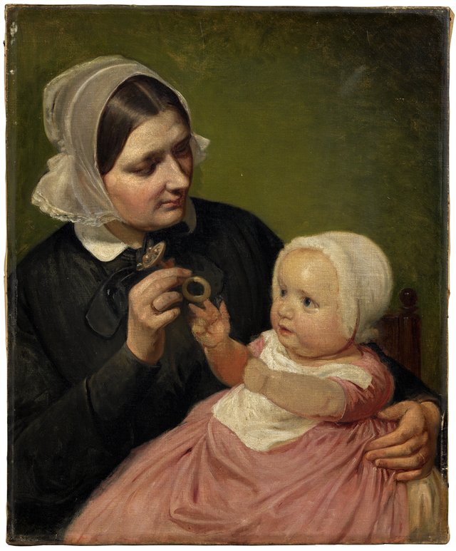 The Artist’s Wife and Their Son Poul by Wilhelm Marstrand