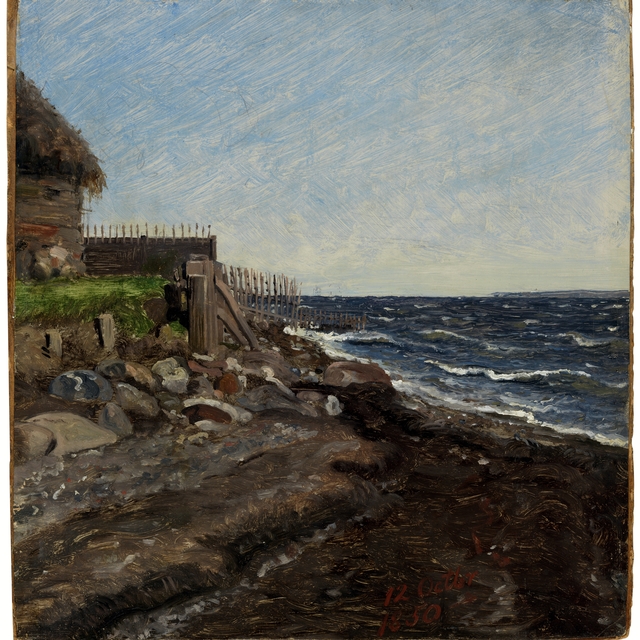 The Coast at Hellebæk. Study by Jørgen Roed